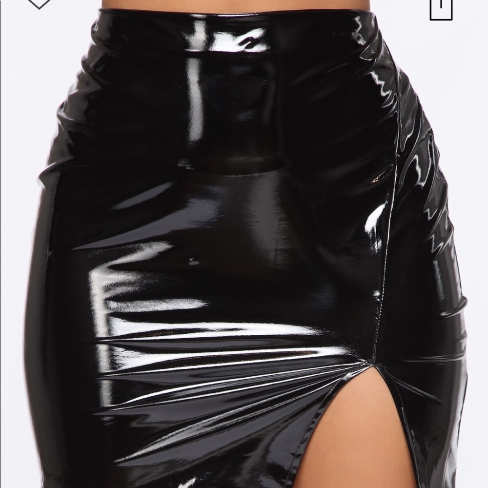 NWT Vinyl Skirt